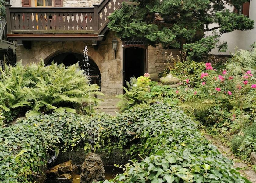 Bavaria Rothenburg ob der Tauber Garden