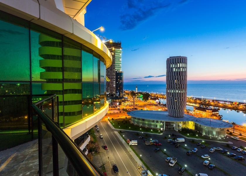 Adjara Batumi Front of property - evening/night