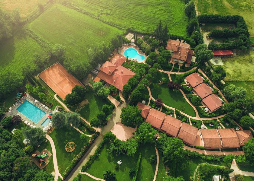 Lombardy Moniga del Garda Aerial View