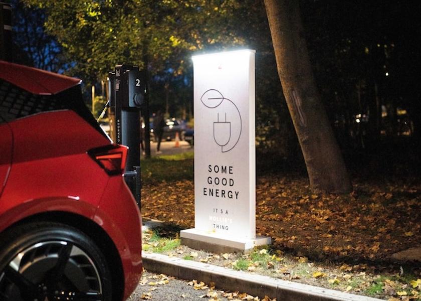 England Faringdon Electric vehicle charging station