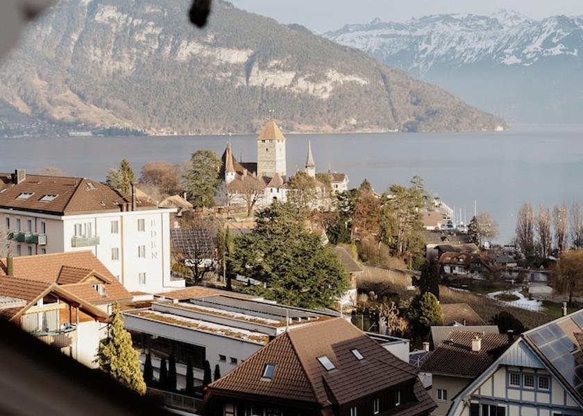 Canton of Bern Spiez Lake view