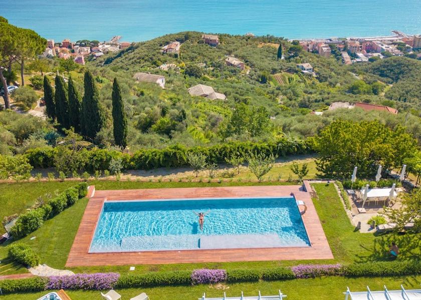 Liguria Lavagna Aerial View