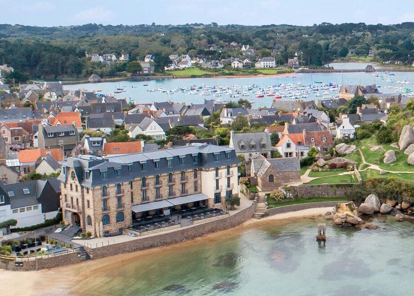 Brittany Perros-Guirec Aerial view