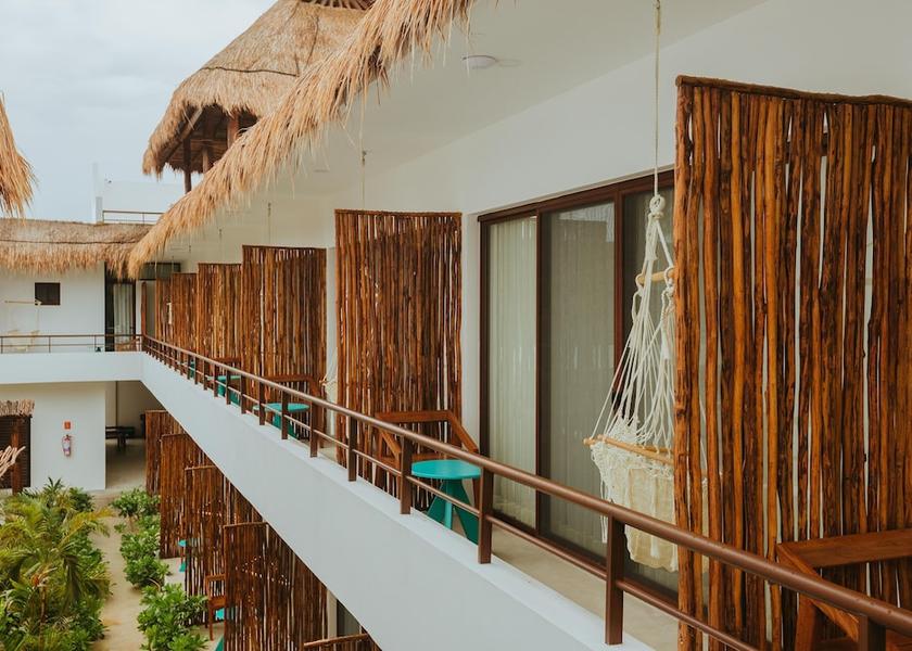 Quintana Roo Isla Holbox Courtyard view