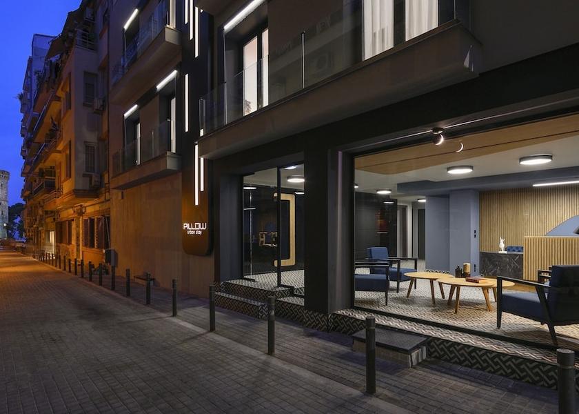 Central Macedonia Thessaloniki Front of property - evening/night