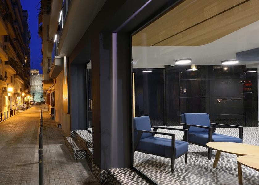 Central Macedonia Thessaloniki Front of property - evening/night