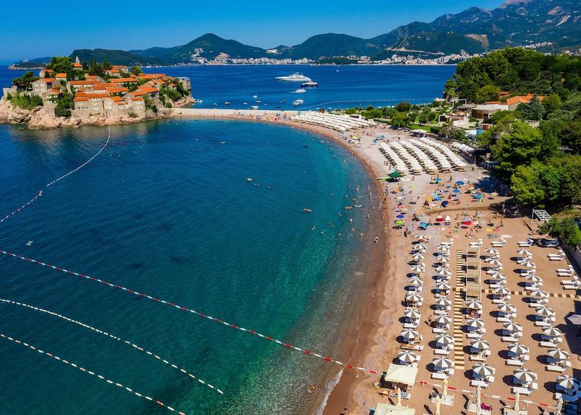  Sveti Stefan Aerial View