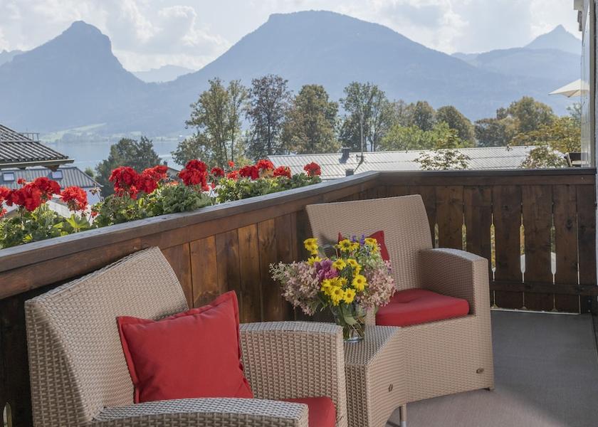 Upper Austria Sankt Wolfgang im Salzkammergut Balcony view