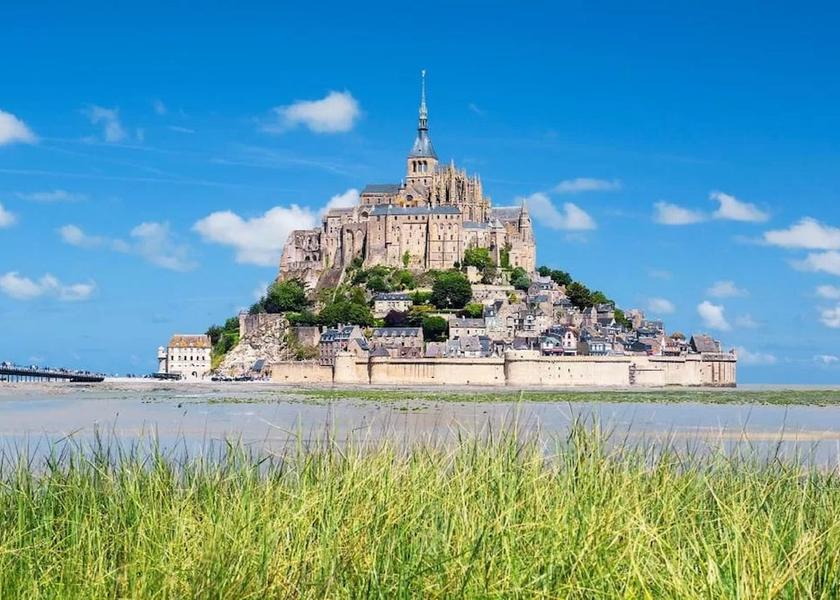 Normandy Le Mont-Saint-Michel Aerial View