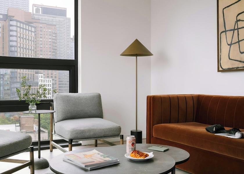 New York Long Island City Living Area