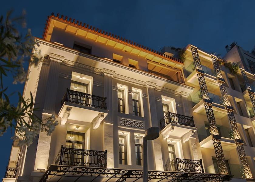 Attica Athens Front of property - evening/night