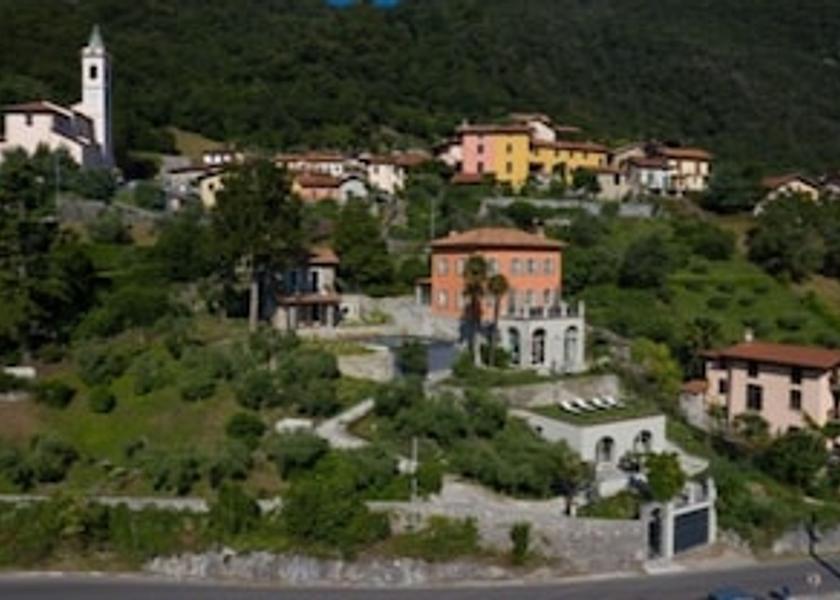 Lombardy Oliveto Lario Aerial View