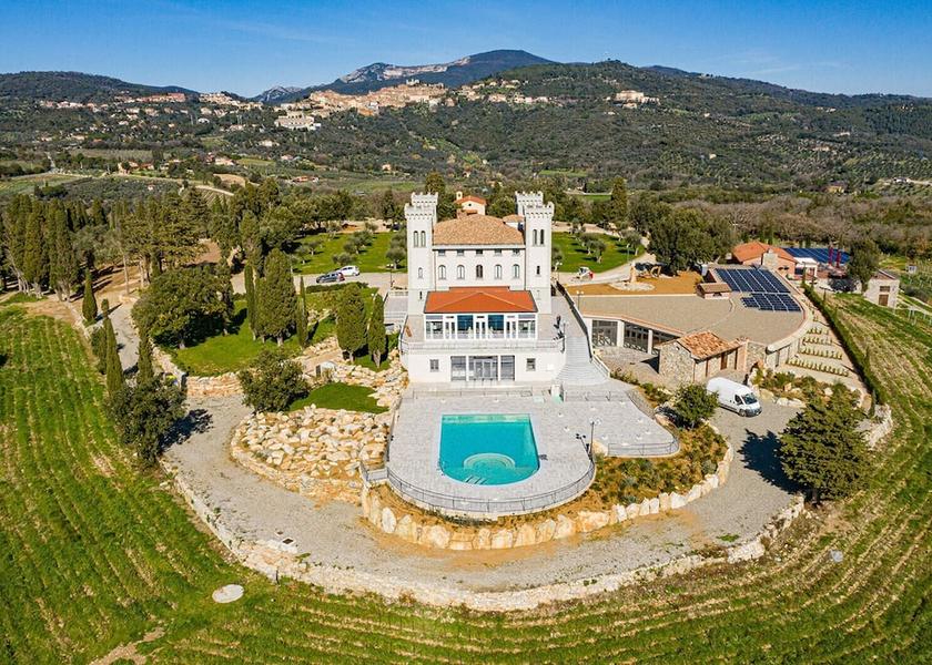 Tuscany Campiglia Marittima Aerial View