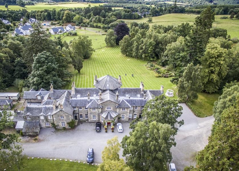 Scotland Strathpeffer Aerial View