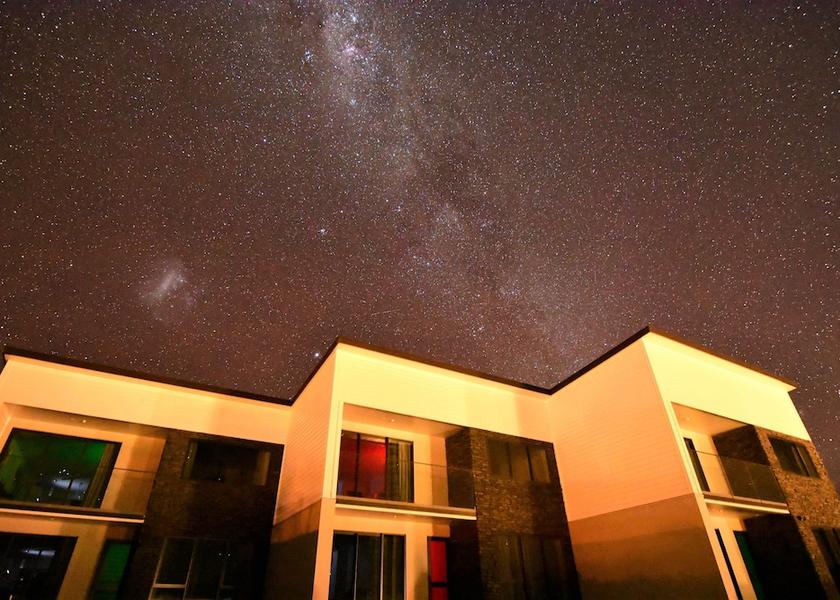 Canterbury Lake Tekapo Front of property - evening/night
