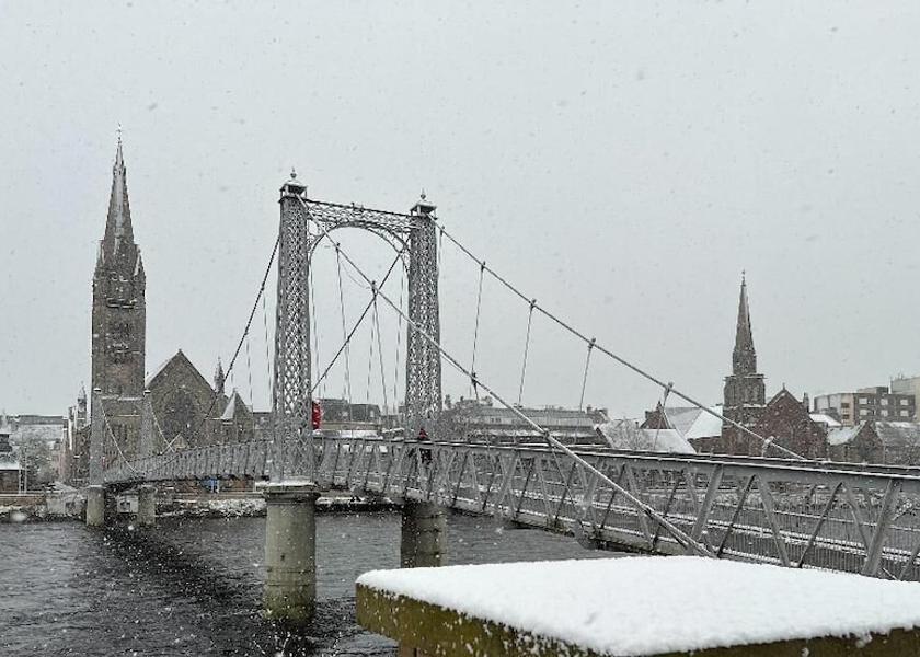 Scotland Inverness City View from Property