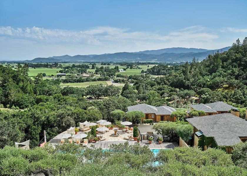 California St. Helena Aerial View