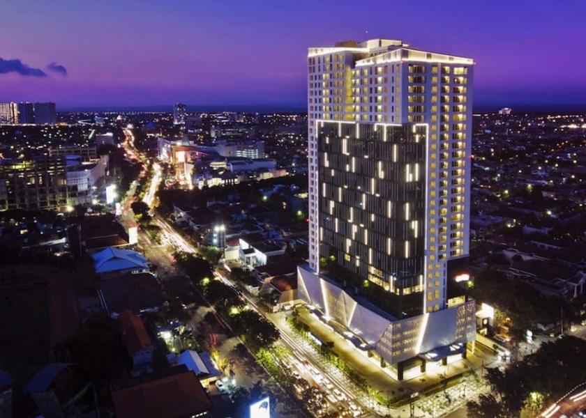 East Java Surabaya Front of property - evening/night