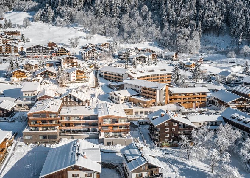 Vorarlberg Gaschurn Aerial View