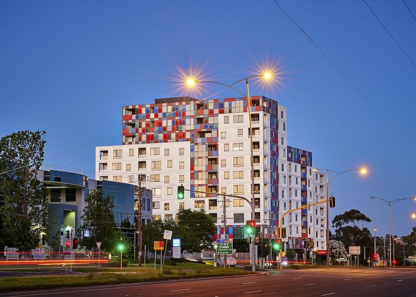 Victoria Melbourne Front of property - evening/night