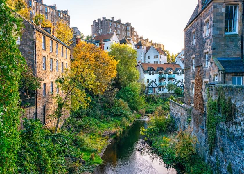 Scotland Edinburgh Aerial view