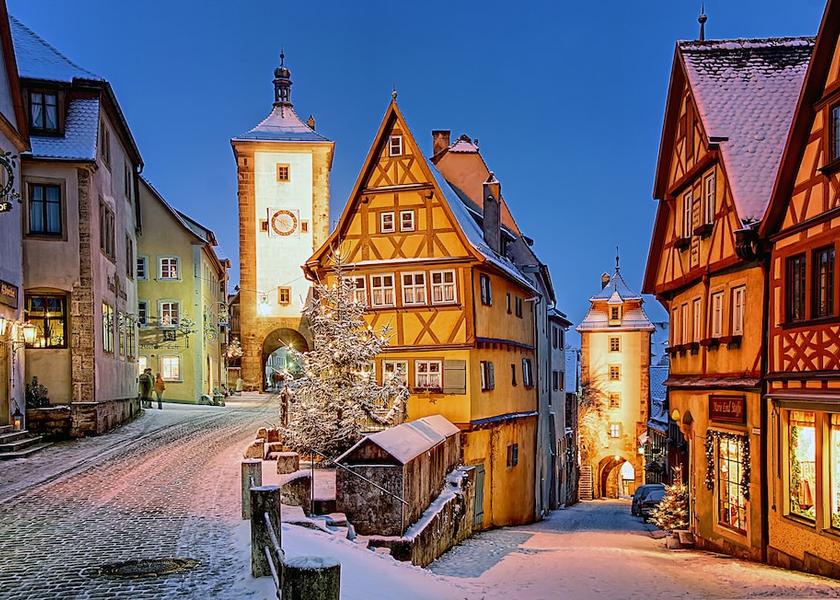 Bavaria Rothenburg ob der Tauber View from Property