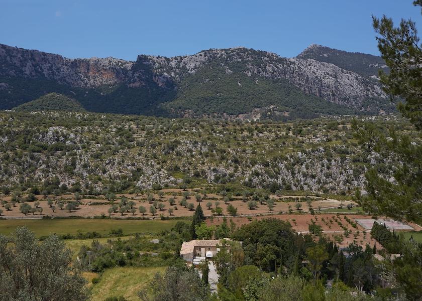 Balearic Islands Bunyola Aerial View