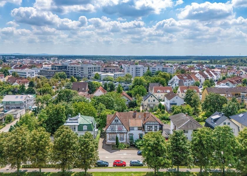 Baden-Württemberg Schwetzingen Land View from Property