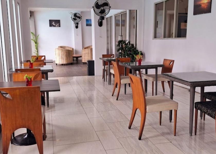 Outdoor banquet area