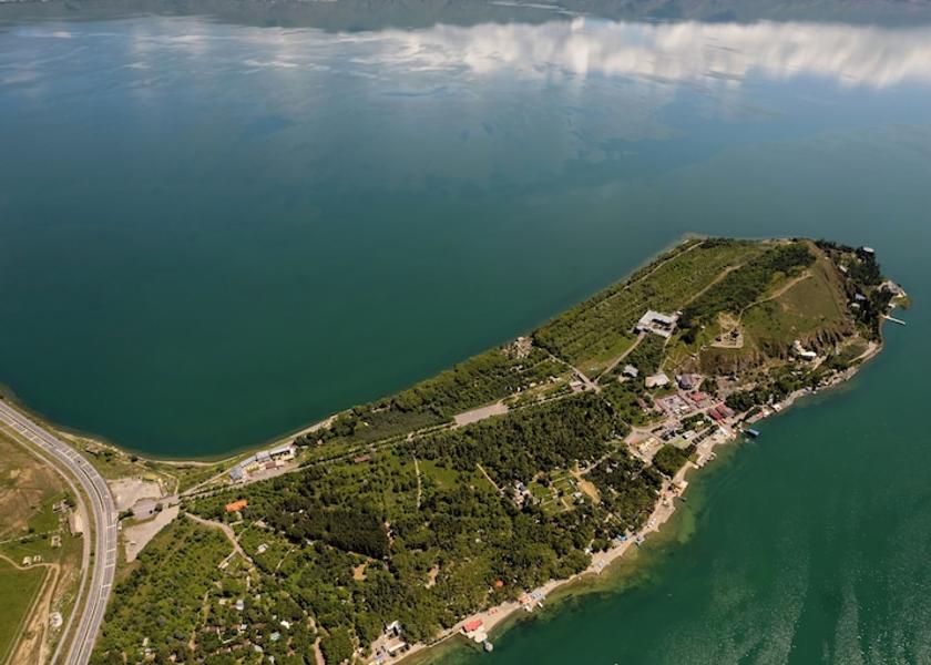 Gegharkunik Sevan Aerial view