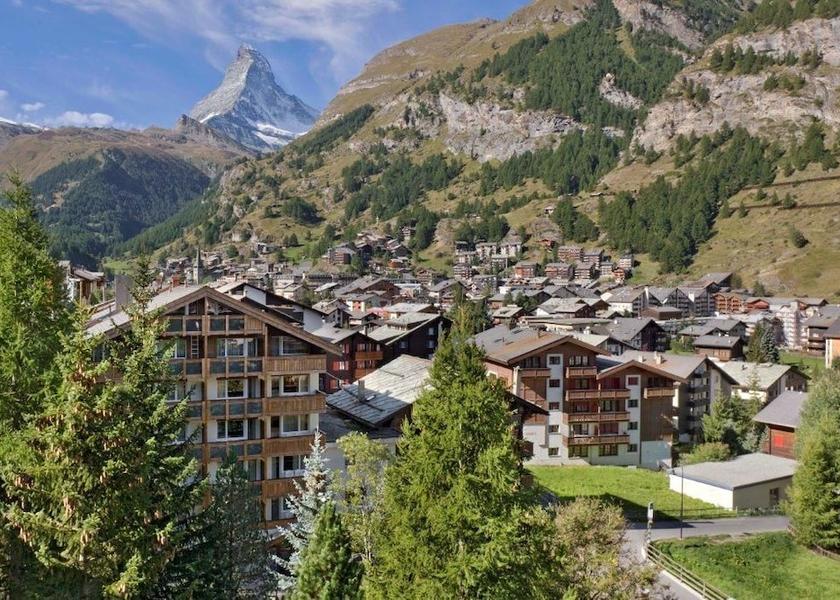 Valais Zermatt Aerial View