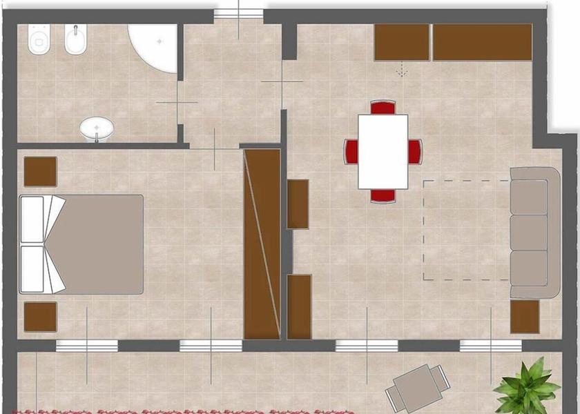 Room layout blue print
