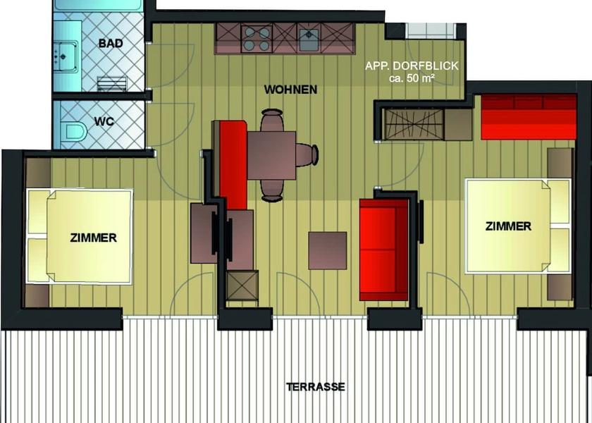 Salzburg State Grossarl Room layout blue print