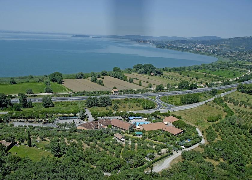 Umbria Passignano Sul Trasimeno Aerial View