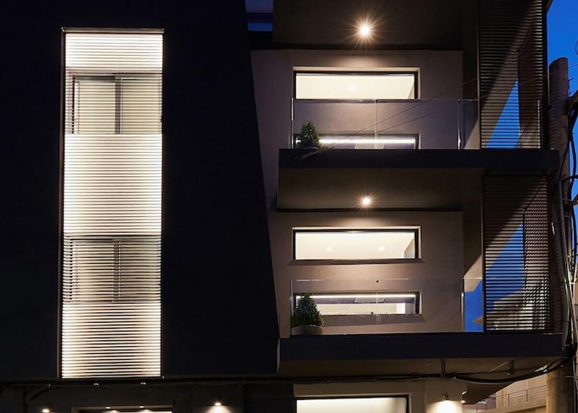 Crete Heraklion Front of property - evening/night