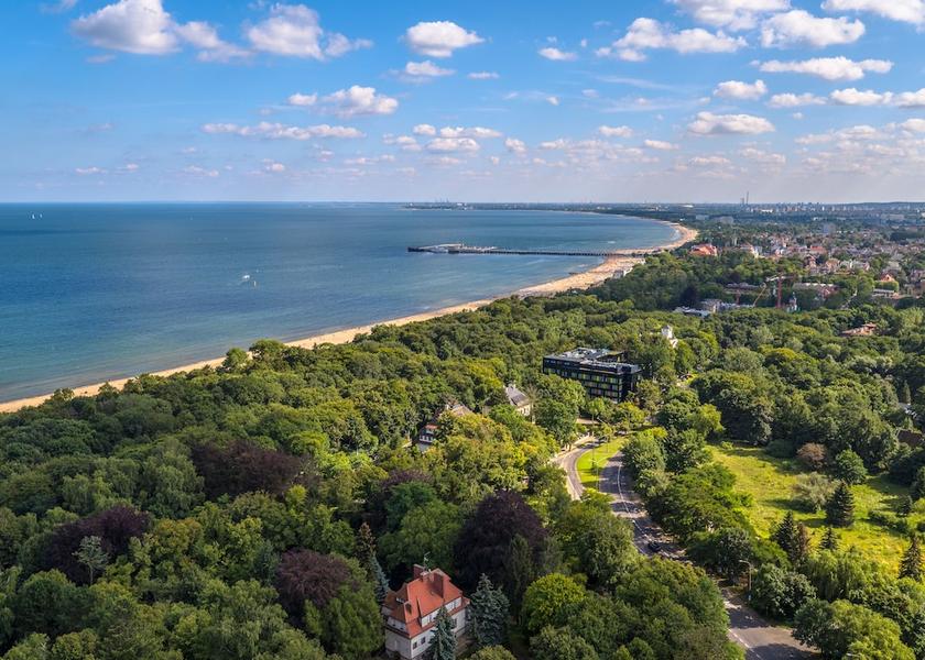 Pomeranian Voivodeship Sopot Aerial view