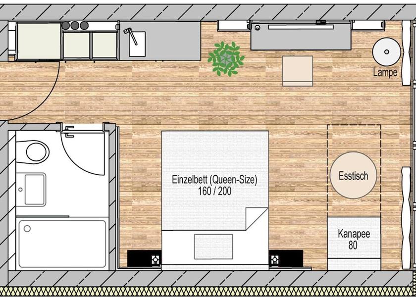 Room layout blue print