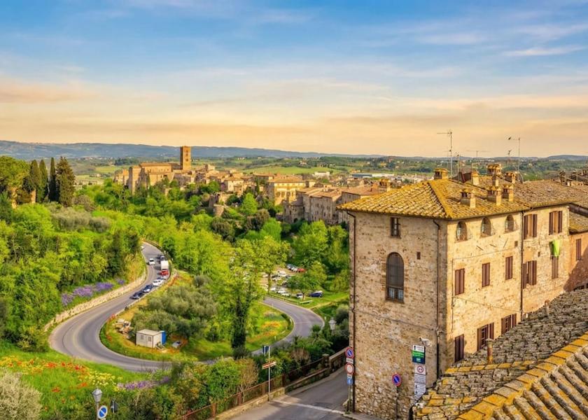 Tuscany Colle di Val d'Elsa City view from property