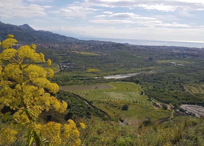 Sicily Calatabiano Aerial View