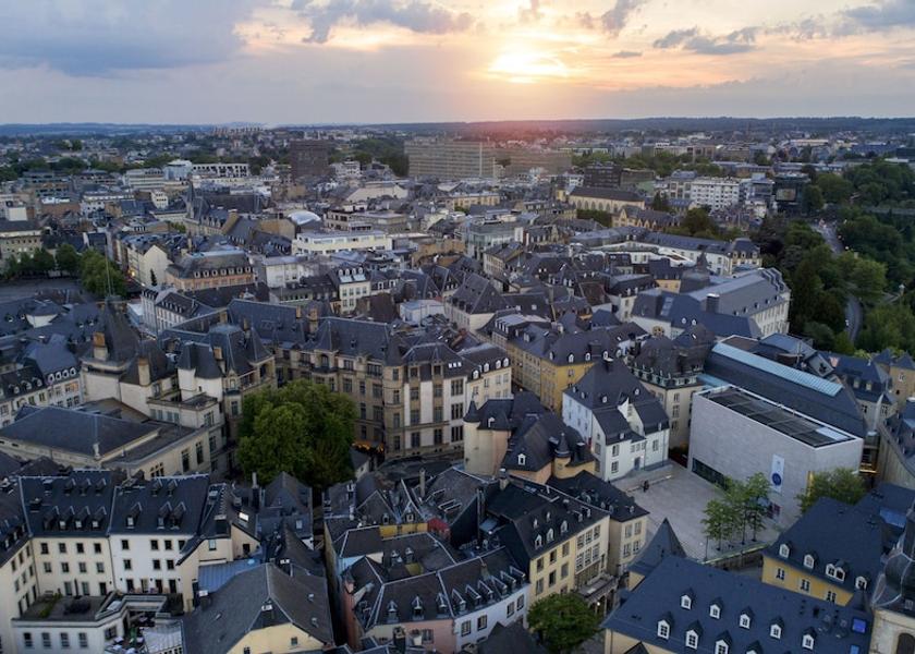  Luxembourg City Aerial View