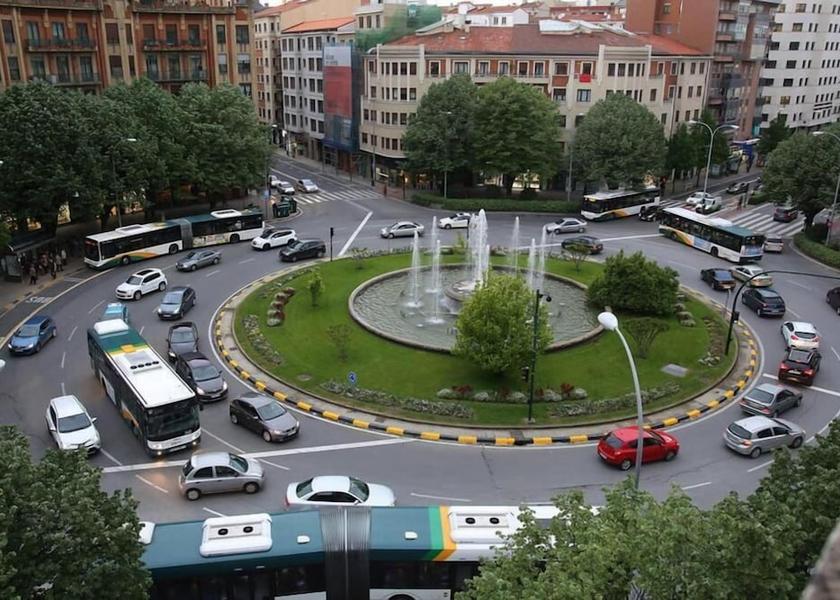 Navarre Pamplona Aerial View