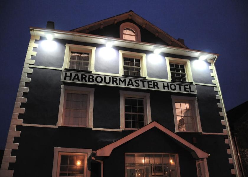 Wales Aberaeron Front of property - evening/night