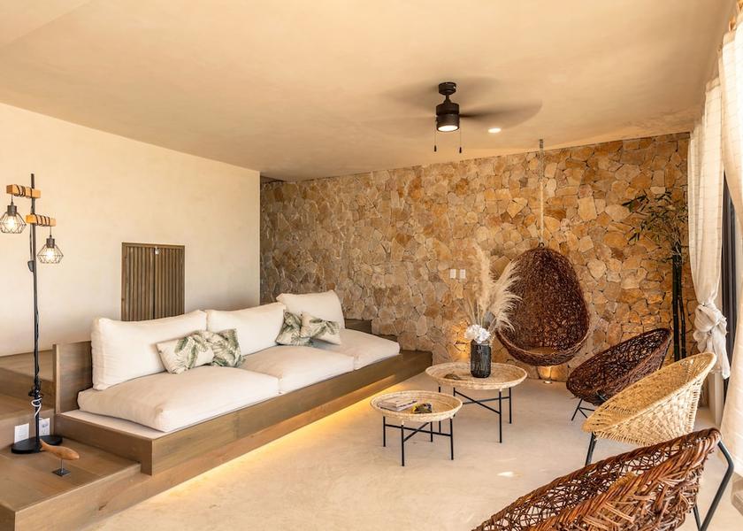 Quintana Roo Isla Holbox Living area
