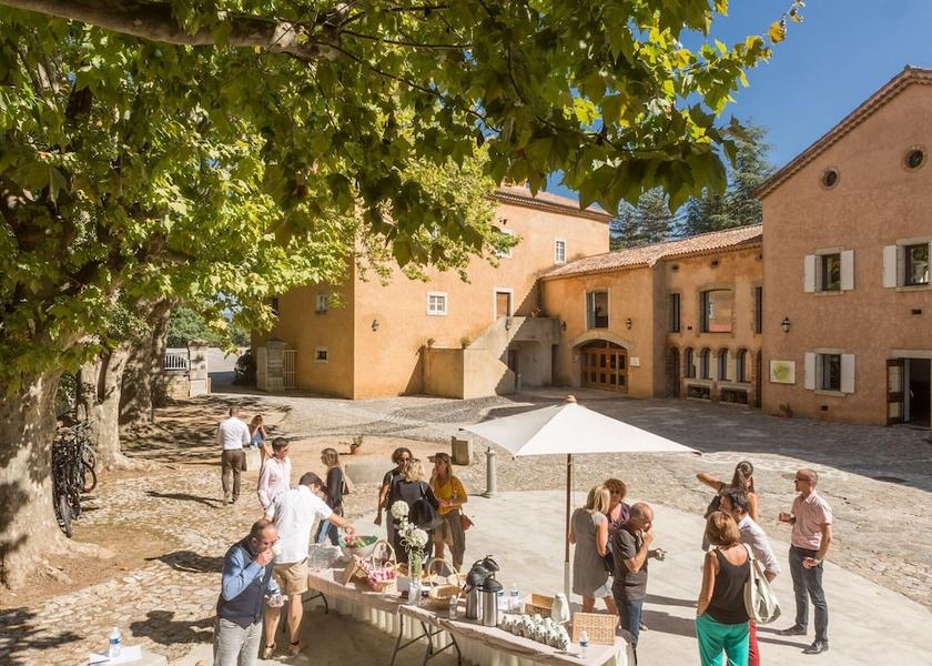 Auvergne-Rhone-Alpes Grospierres Courtyard