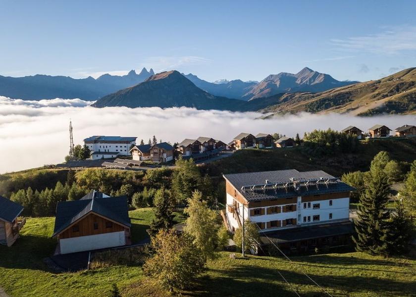 Auvergne-Rhone-Alpes Fontcouverte-la-Toussuire Aerial View