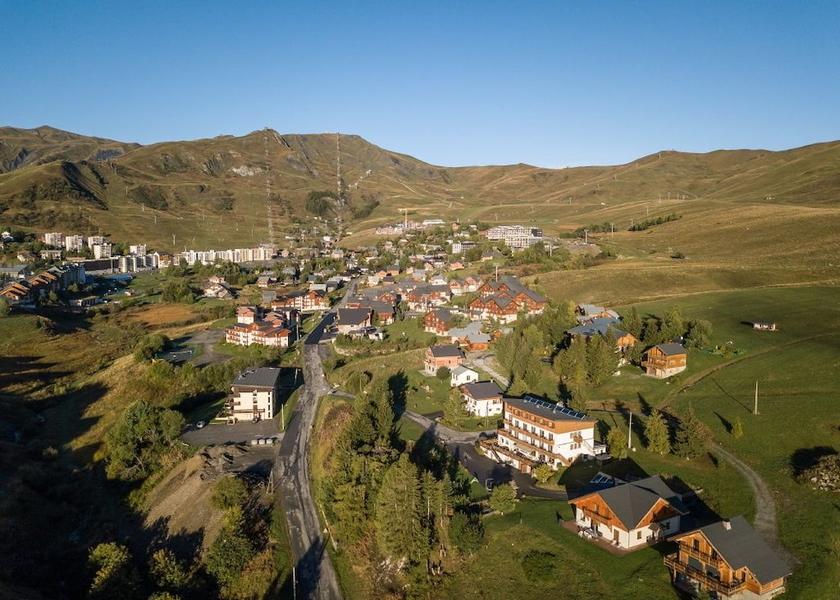 Auvergne-Rhone-Alpes Fontcouverte-la-Toussuire Aerial View