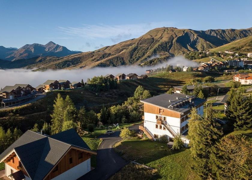 Auvergne-Rhone-Alpes Fontcouverte-la-Toussuire Aerial View