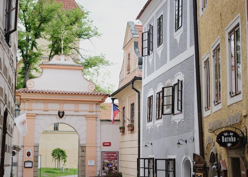 South Bohemia (region) Cesky Krumlov Terrace