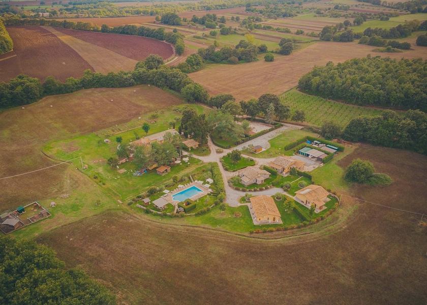 Lazio Bagnoregio Aerial View