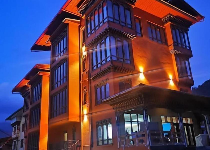  Thimphu Front of property - evening/night